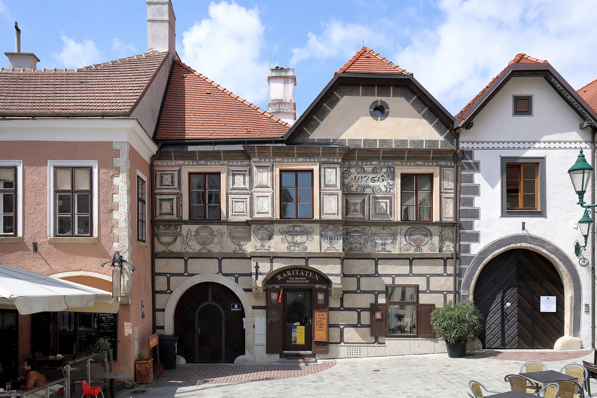 Historisches Bürgerhaus in der Altstadt von Mödling, Niederösterreich