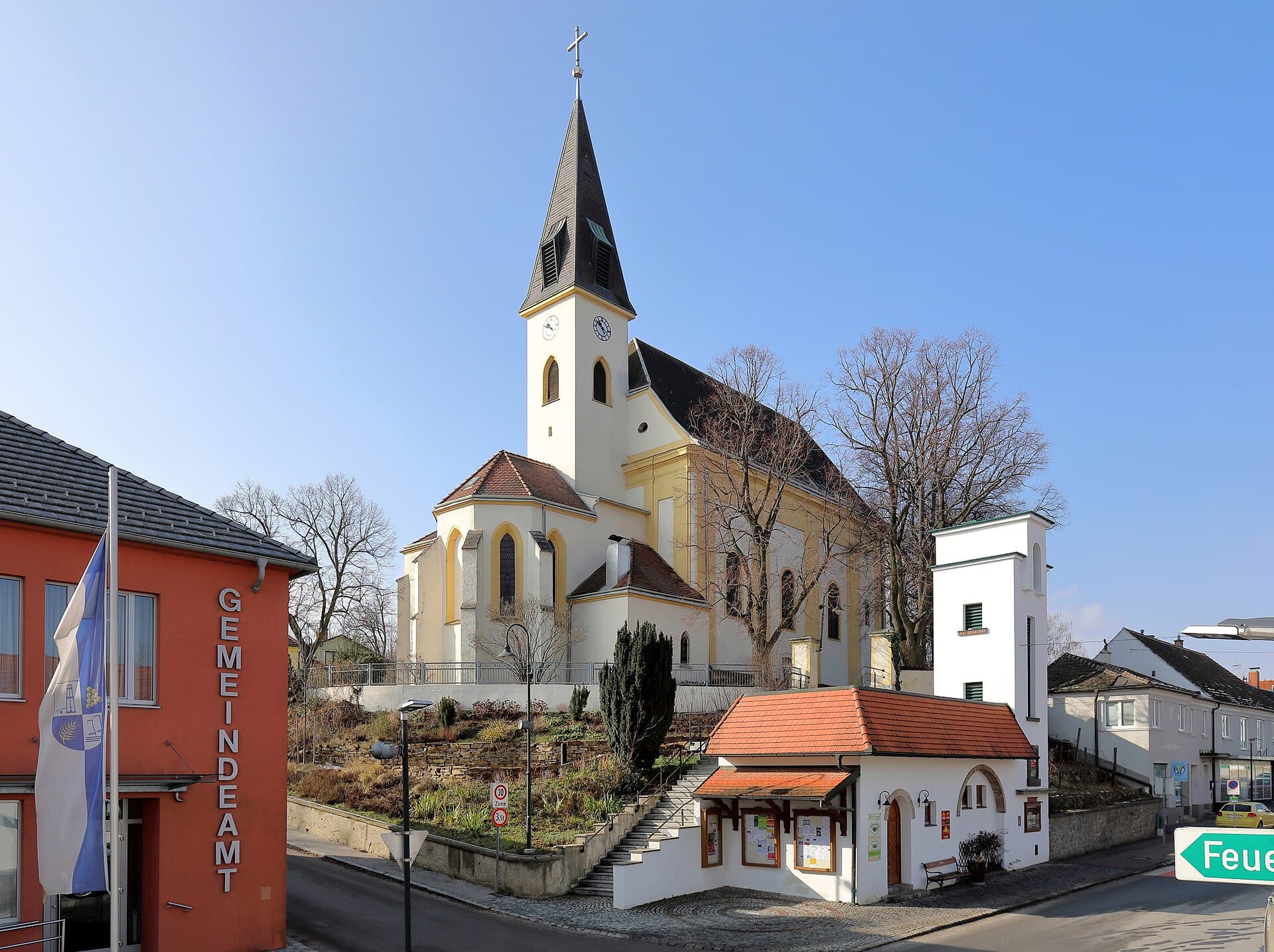 Ortsansicht von Auersthal, Niederösterreich