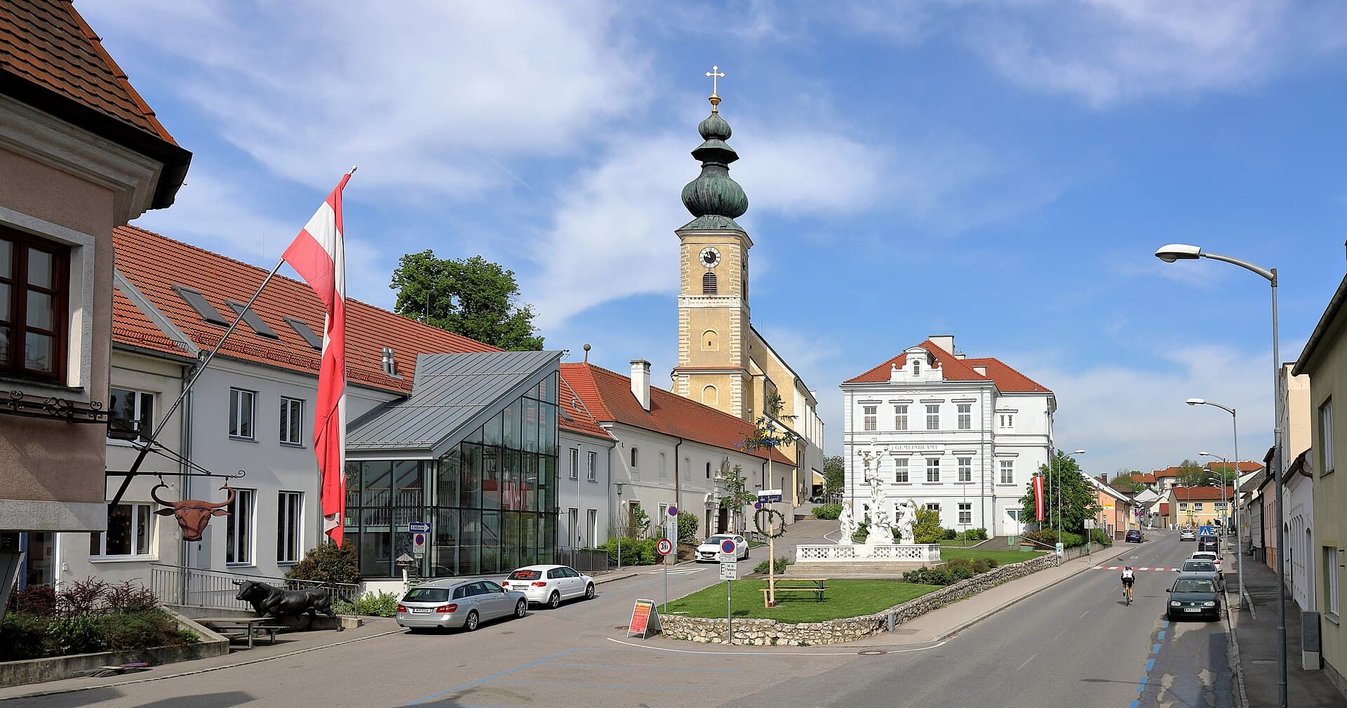 Ortsansicht von Gaweinstal, Niederösterreich