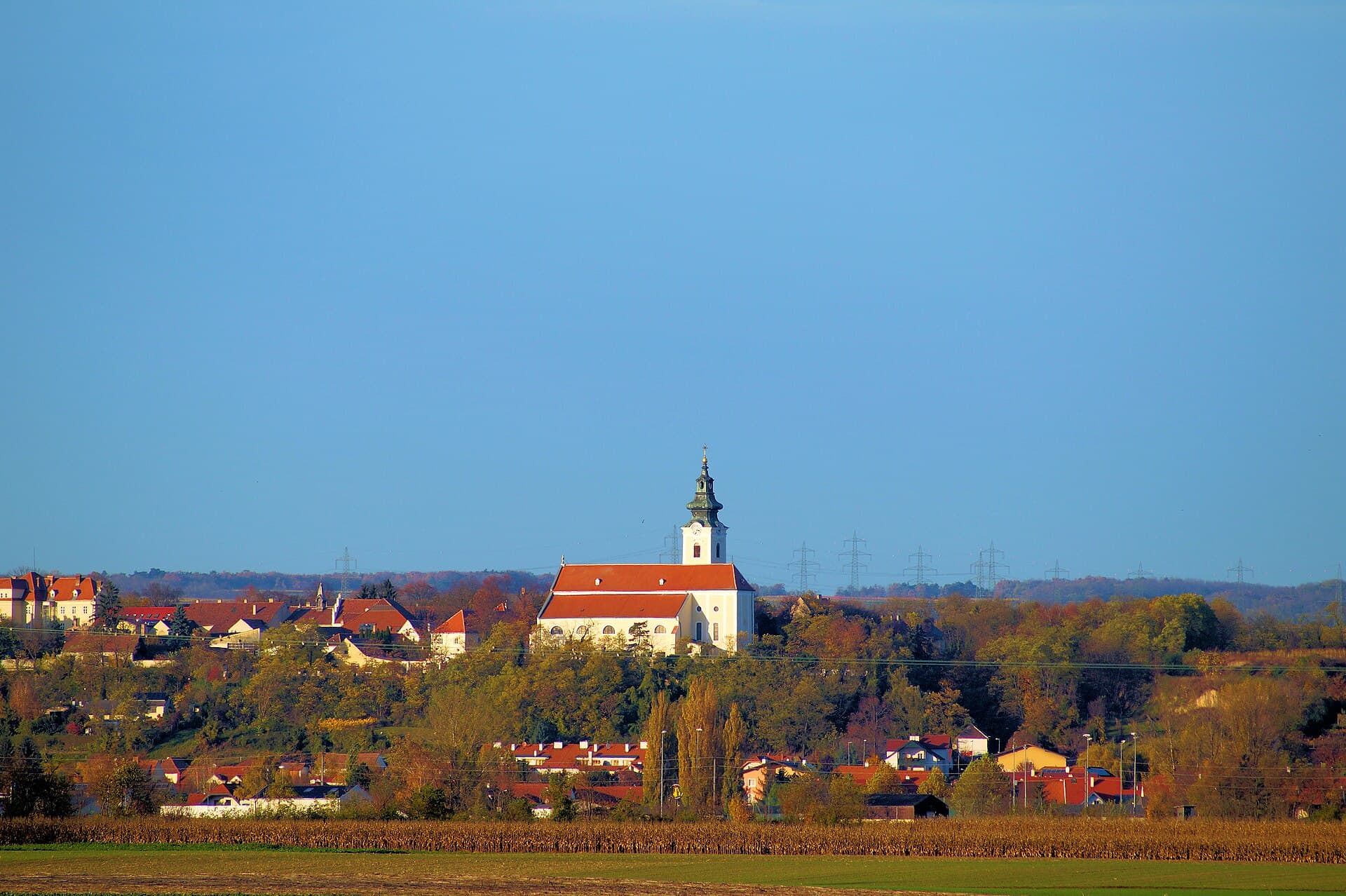 Ortsansicht von Kirchberg am Wagram, Niederösterreich
