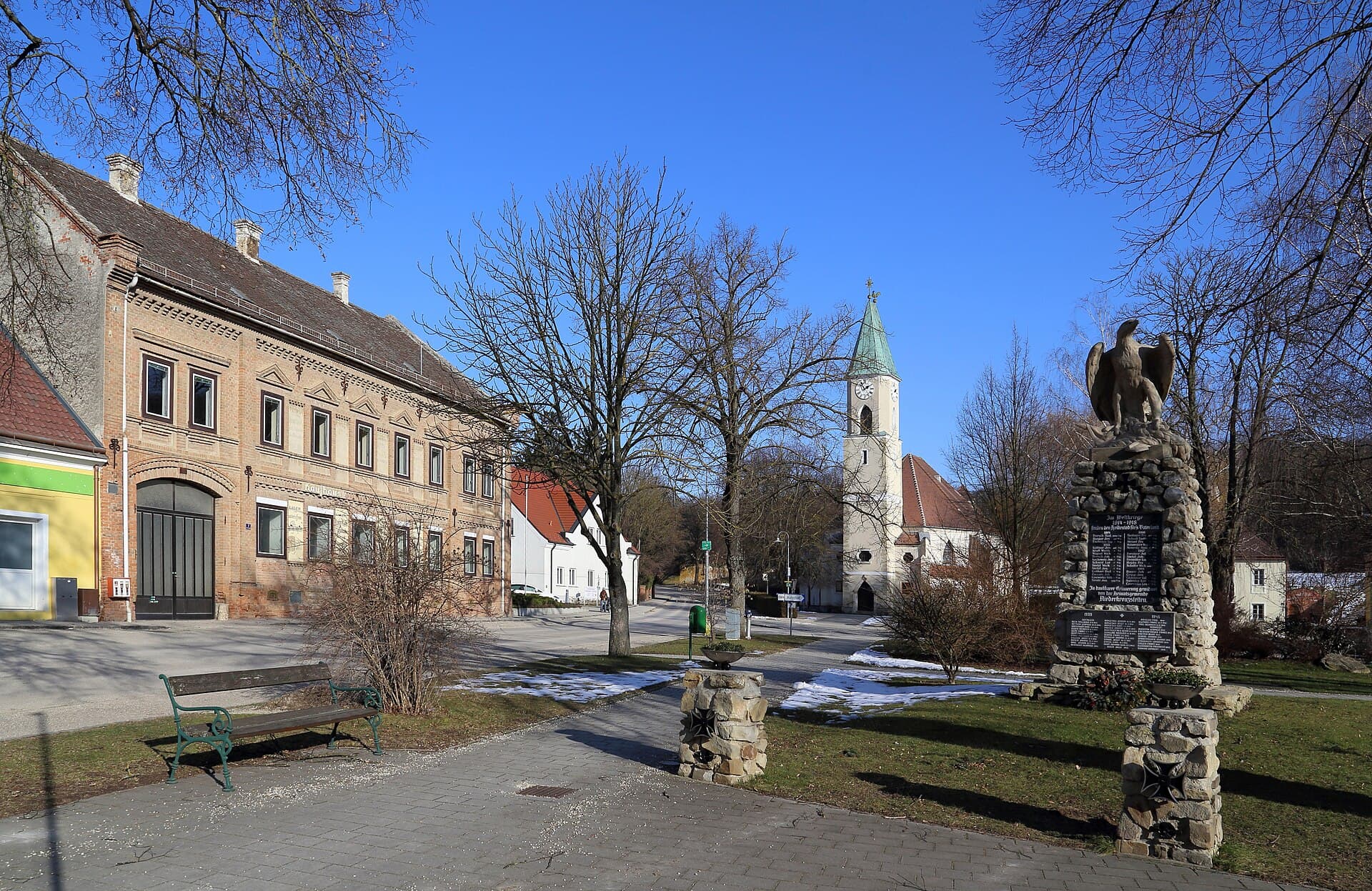 Ortsansicht von Kreuzstetten, Niederösterreich