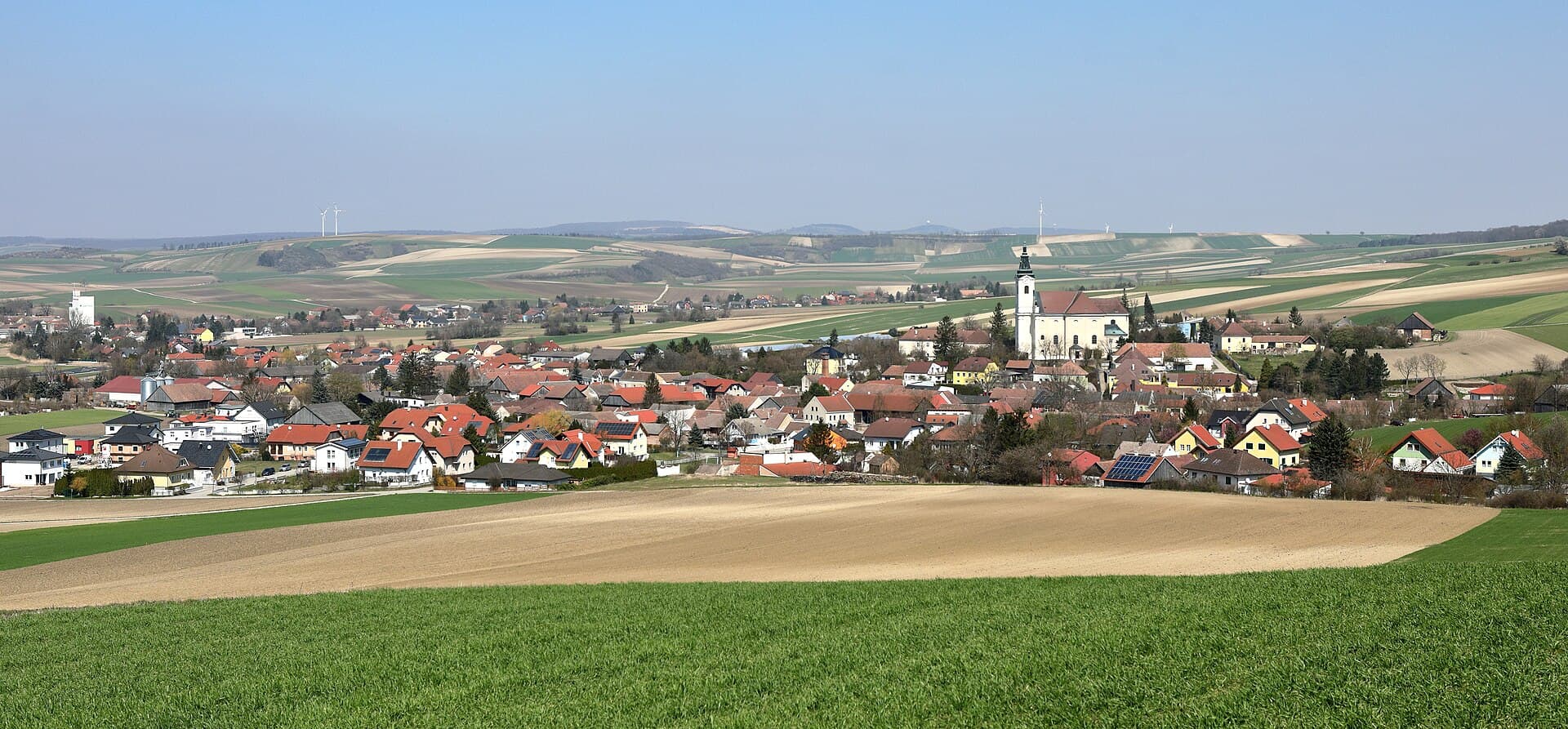 Ortsansicht von Niederhollabrunn, Niederösterreich