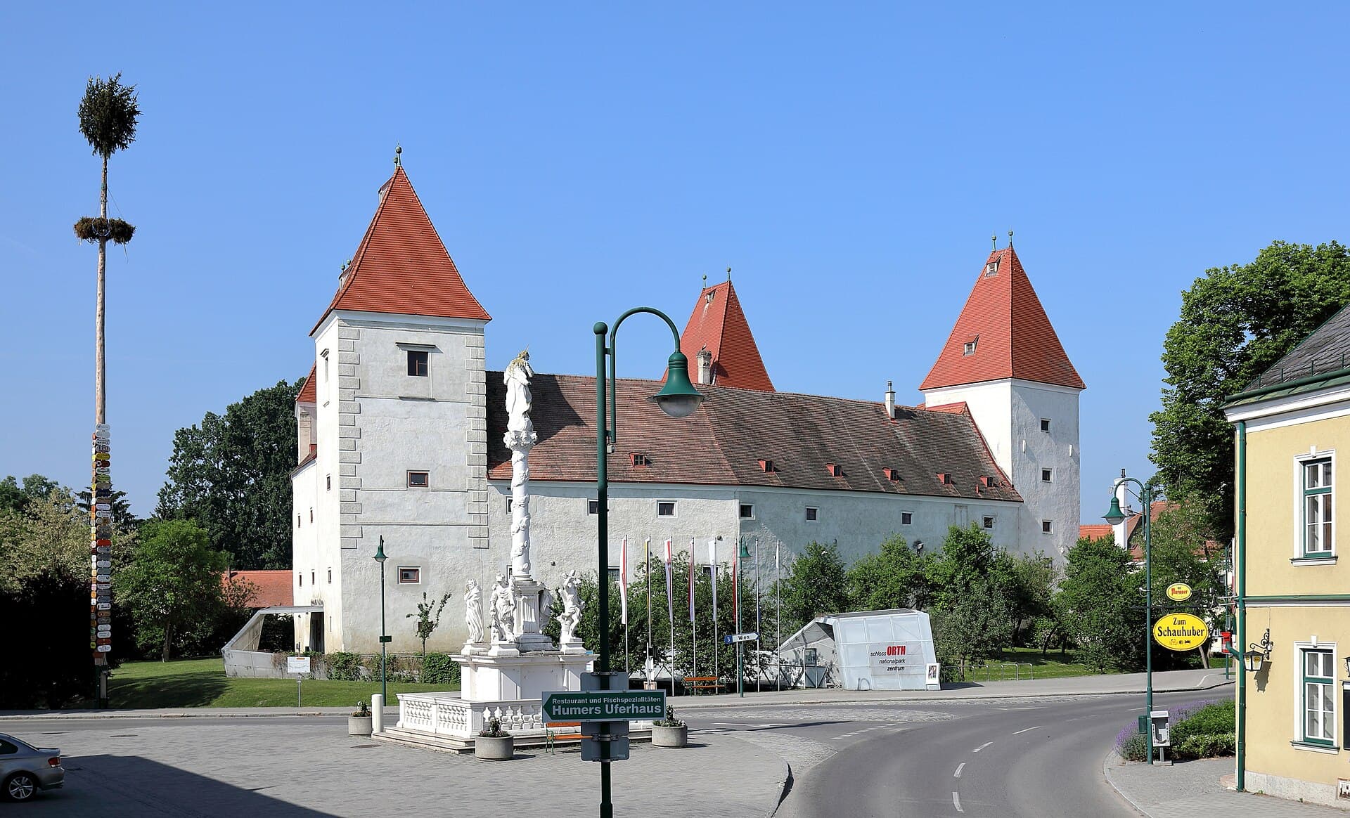 Ortsansicht von Orth an der Donau, Niederösterreich