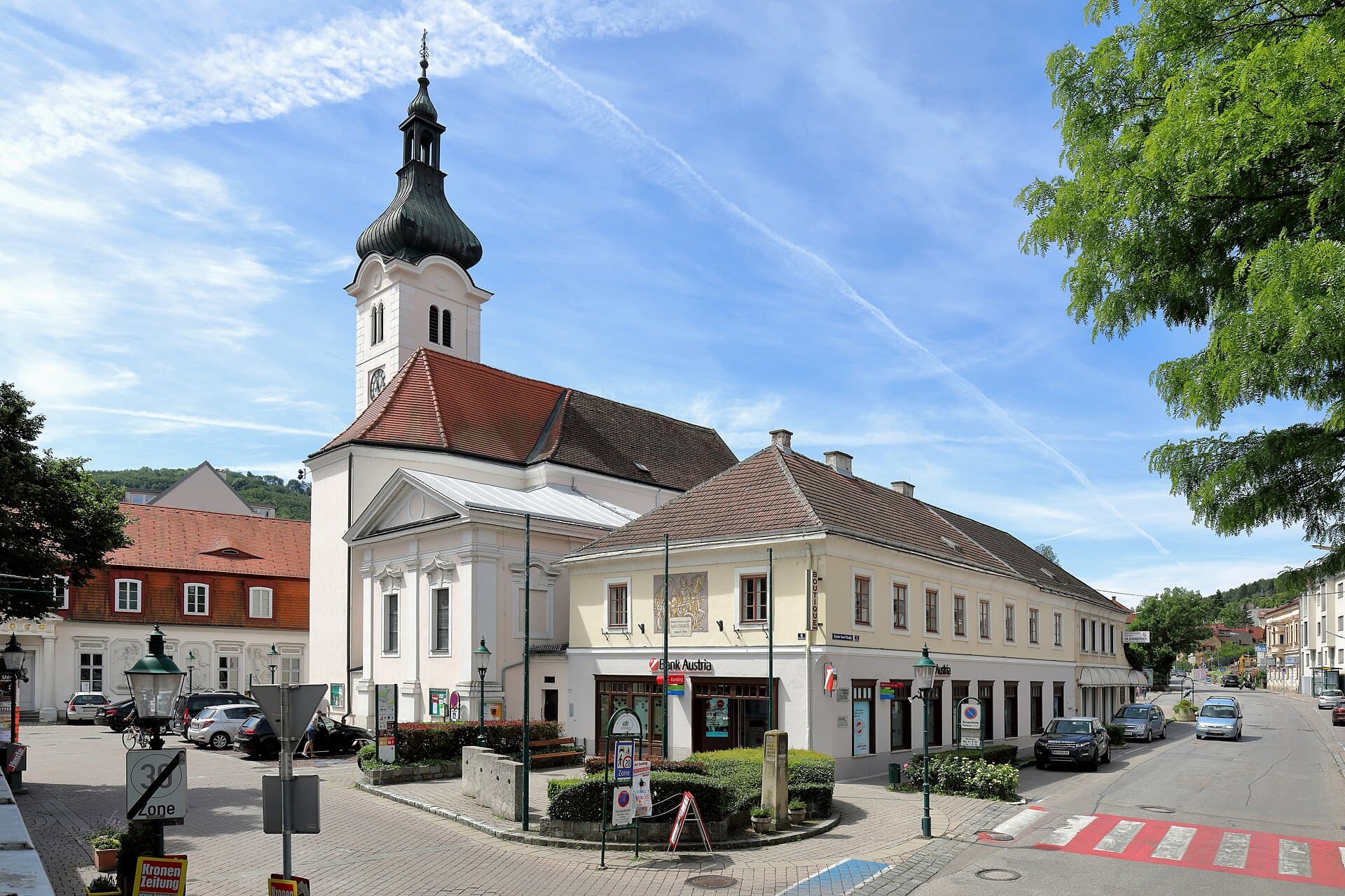Ortsansicht von Purkersdorf, Niederösterreich