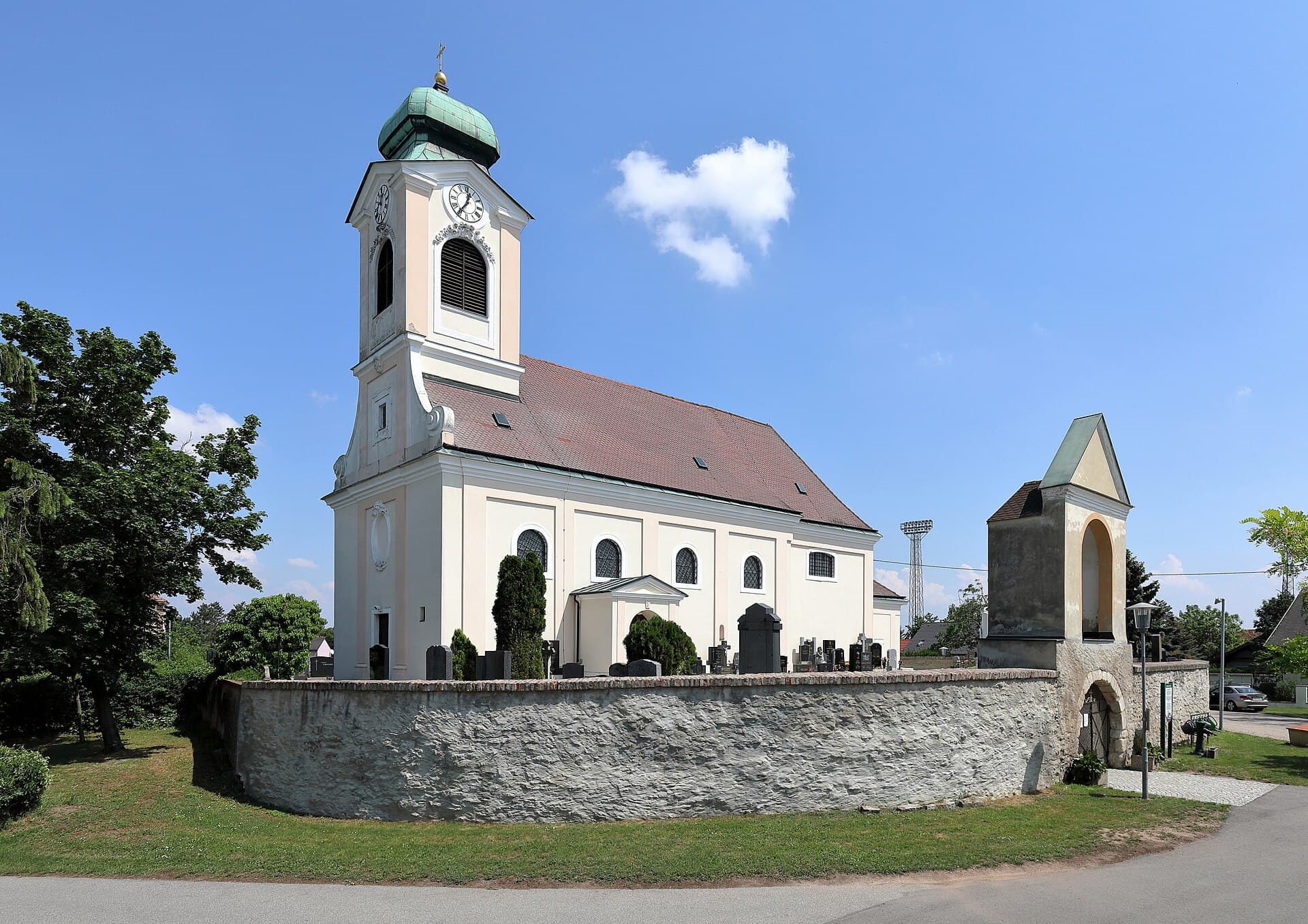 Ortsansicht von Untersiebenbrunn, Niederösterreich