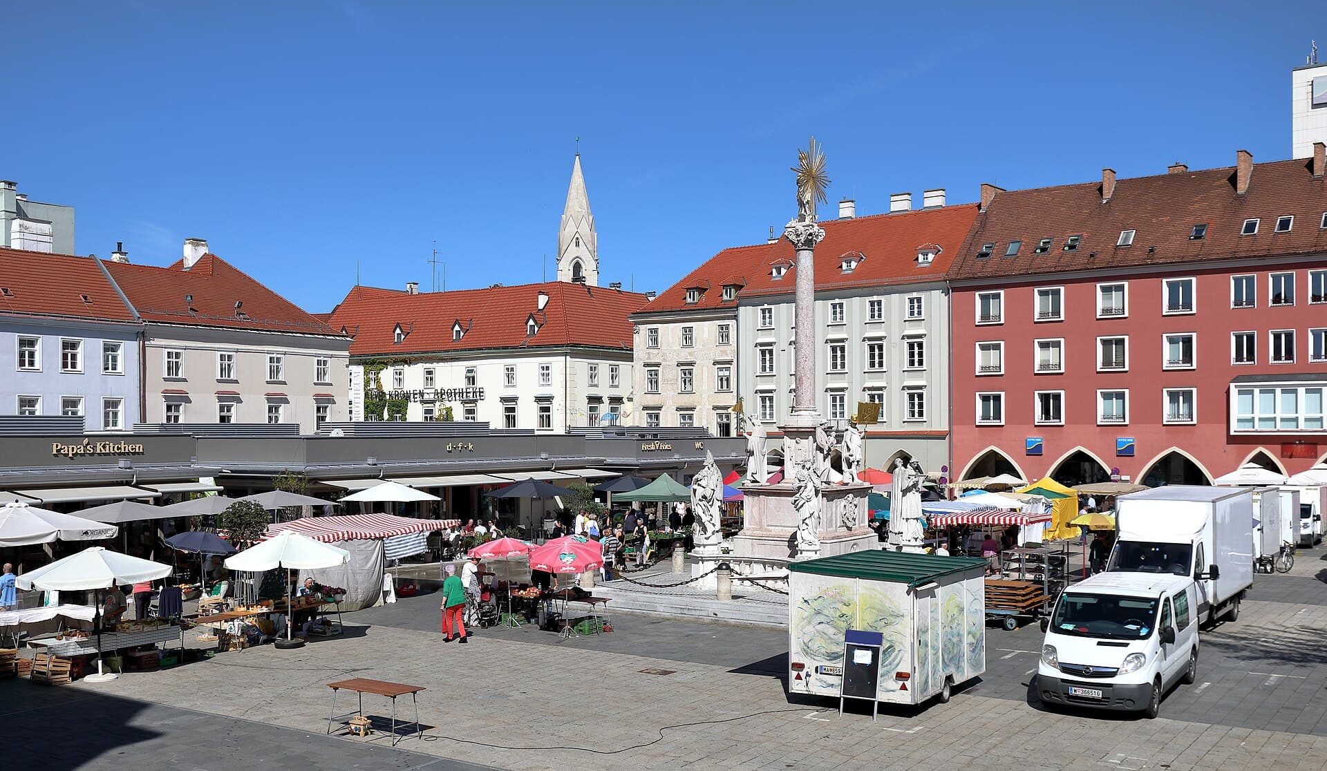 Ortsansicht von Wiener Neustadt, Niederösterreich