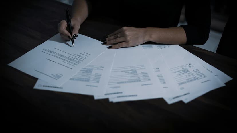 Immobilienunterlagen auf einem Schreibtisch – Fachbegriffe aus Exposé und Kaufvertrag verstehen