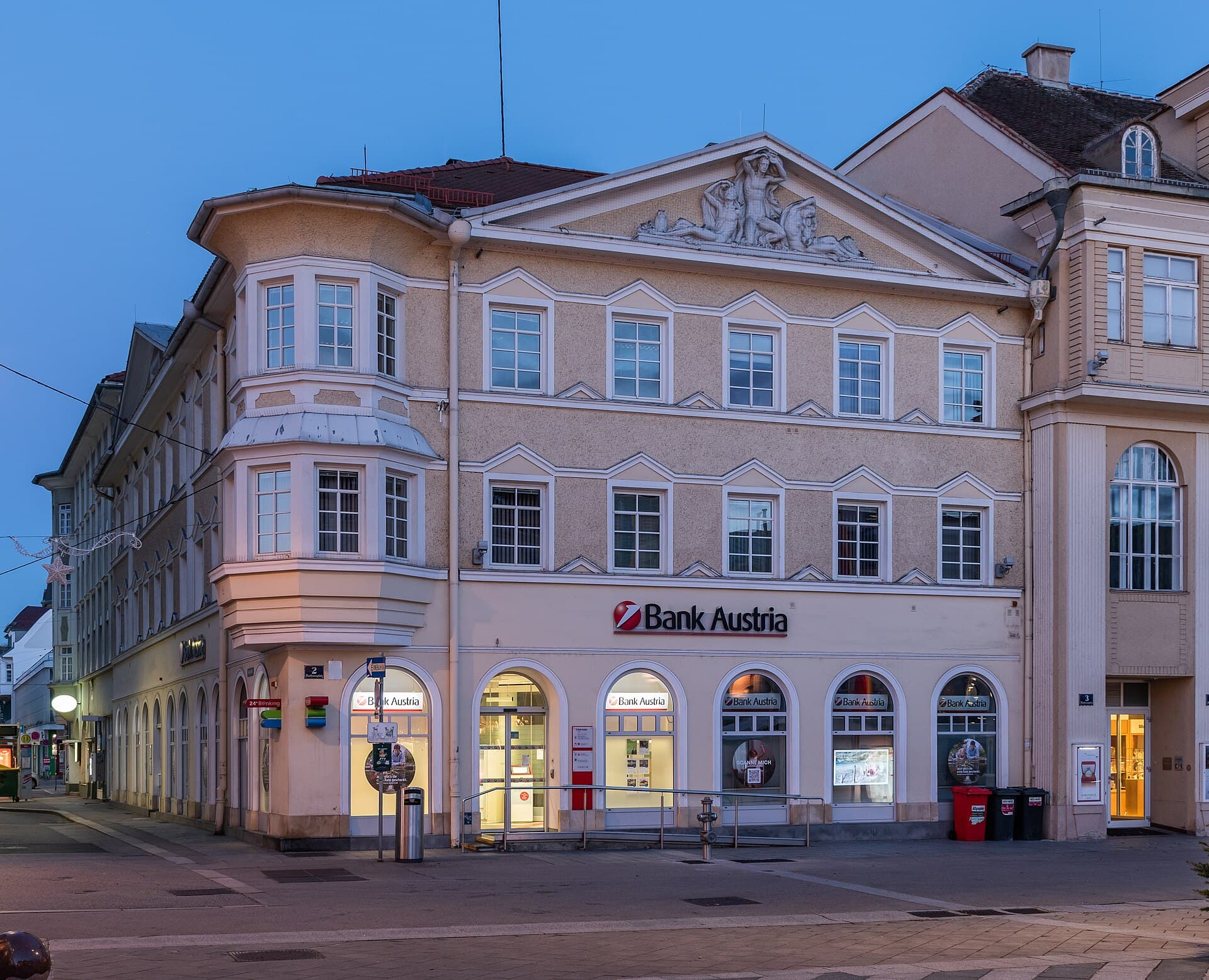Rathausplatz in Sankt Pölten, Niederösterreich