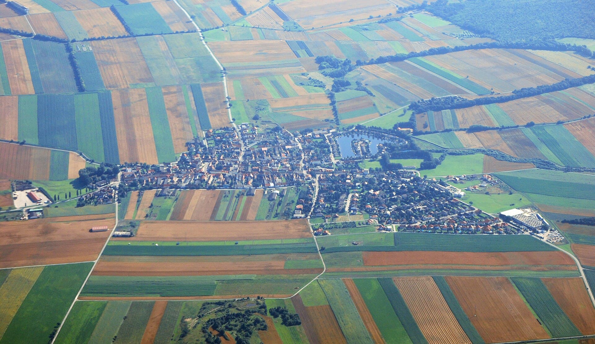 Ortsansicht von Au am Leithaberge, Niederösterreich