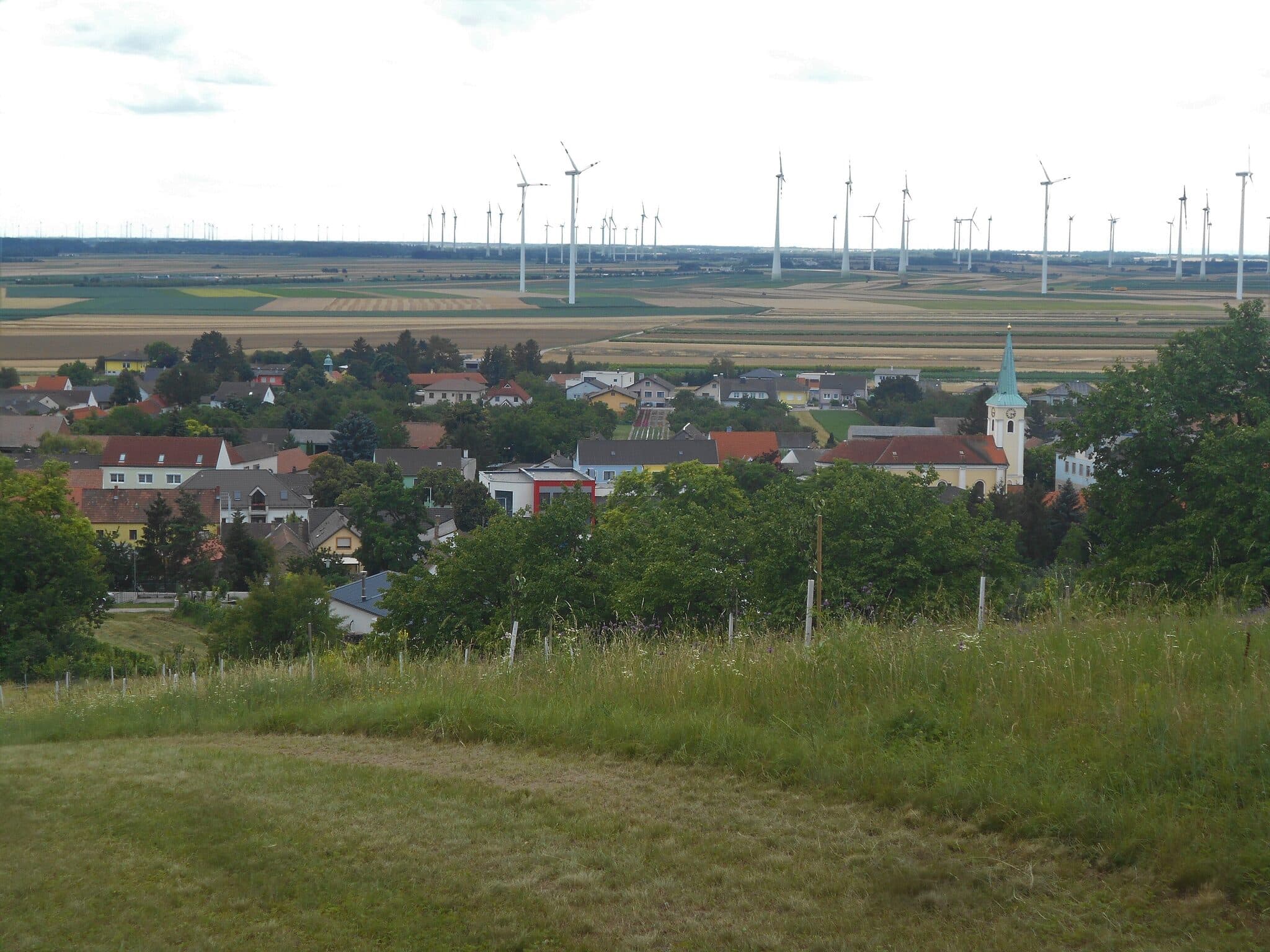 Ortsansicht von Berg im Bezirk Bruck an der Leitha, Niederösterreich