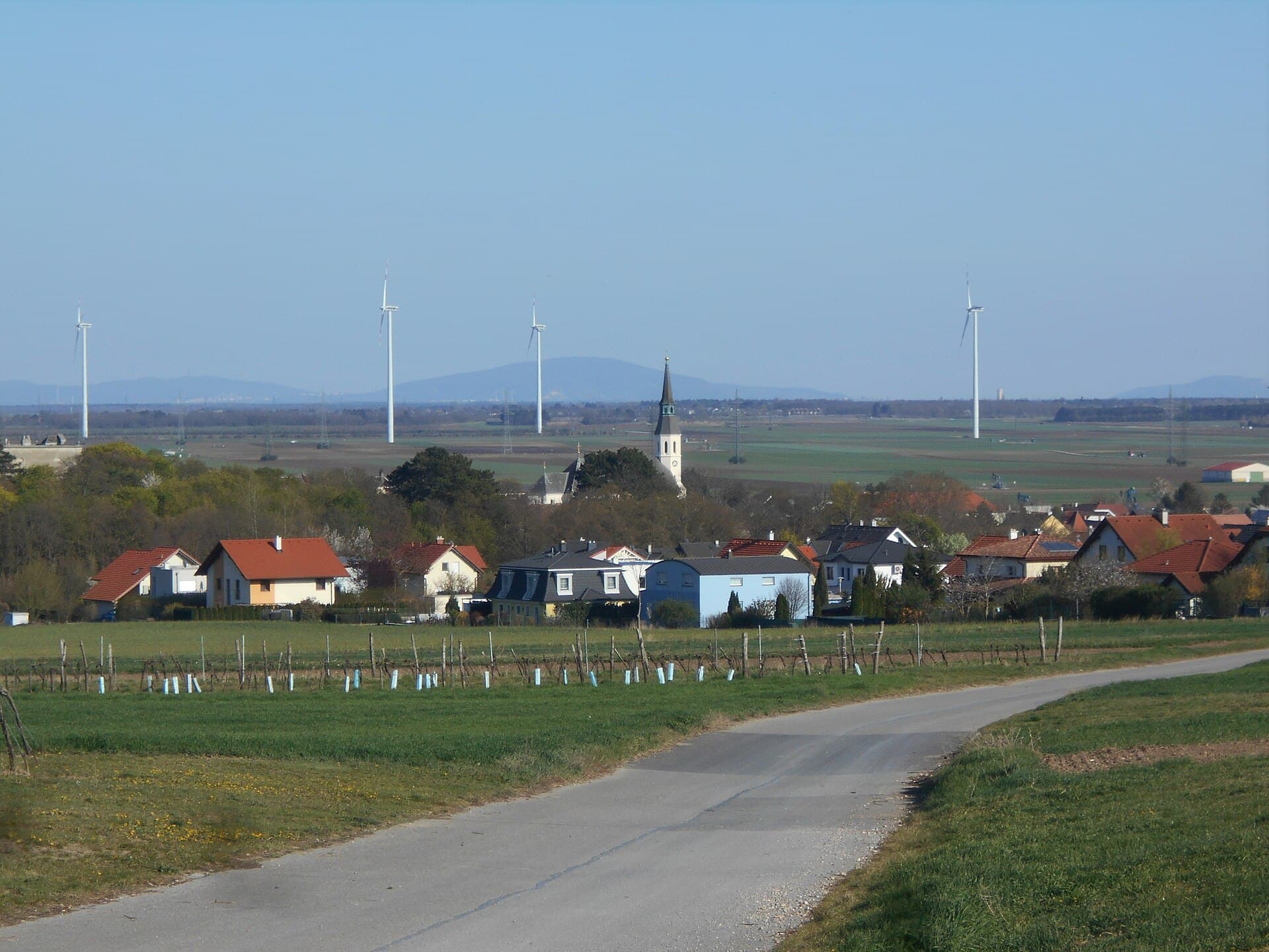 Ortsansicht von Bockfließ, Niederösterreich