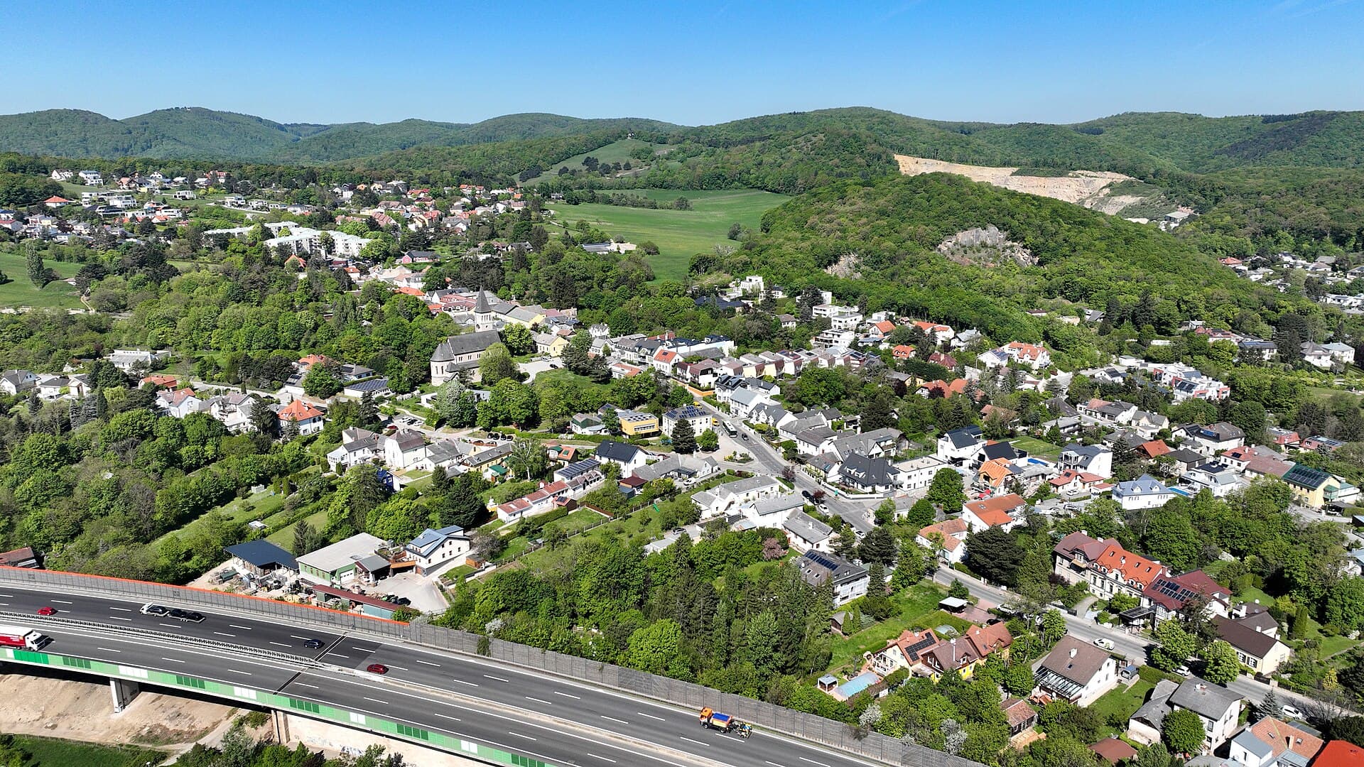 Ortsansicht von Gießhübl, Niederösterreich
