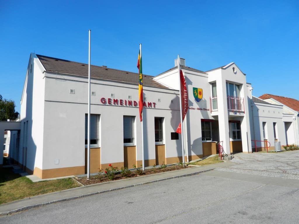 Ortsansicht von Haslau-Maria Ellend, Niederösterreich