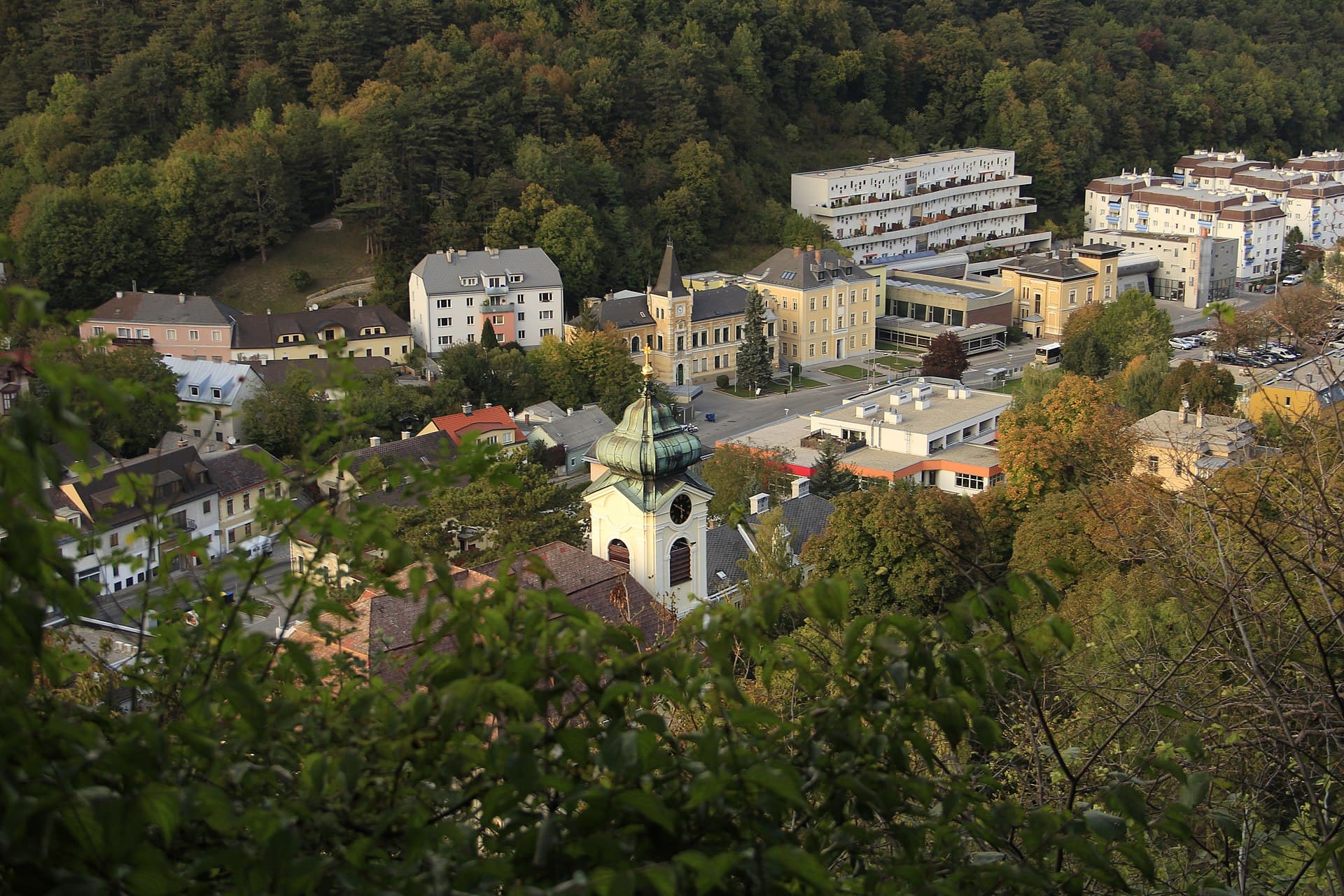 Ortsansicht von Kaltenleutgeben, Niederösterreich
