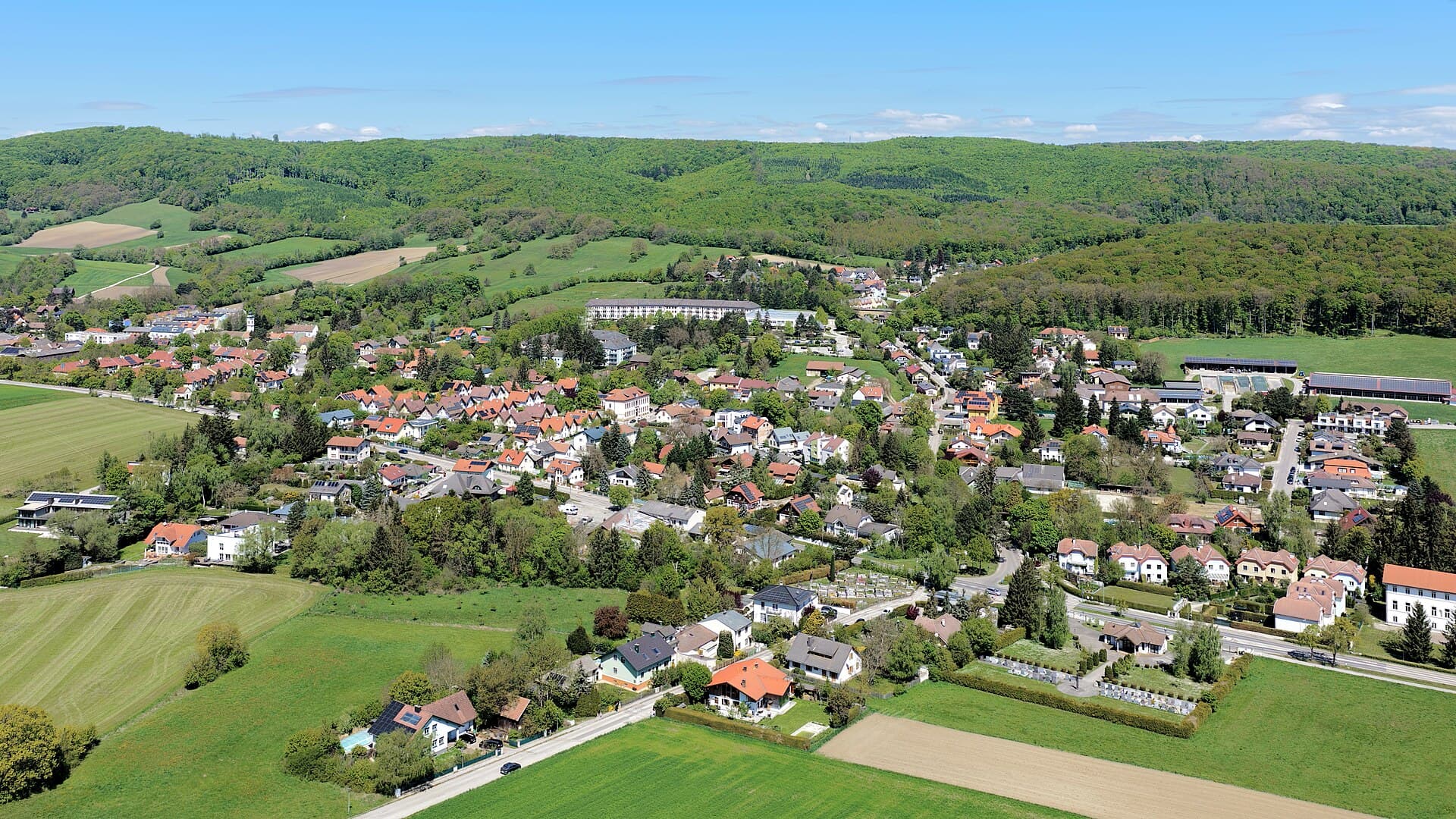 Ortsansicht von Laab im Walde, Niederösterreich