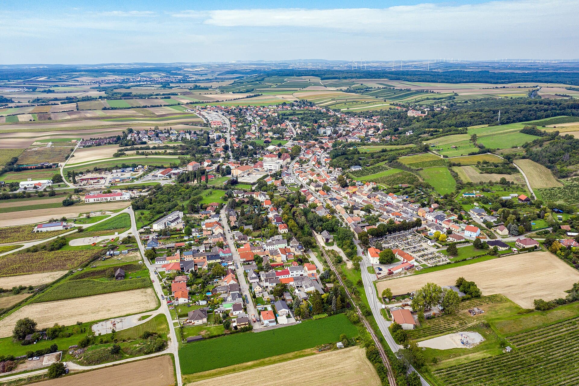 Ortsansicht von Matzen-Raggendorf, Niederösterreich