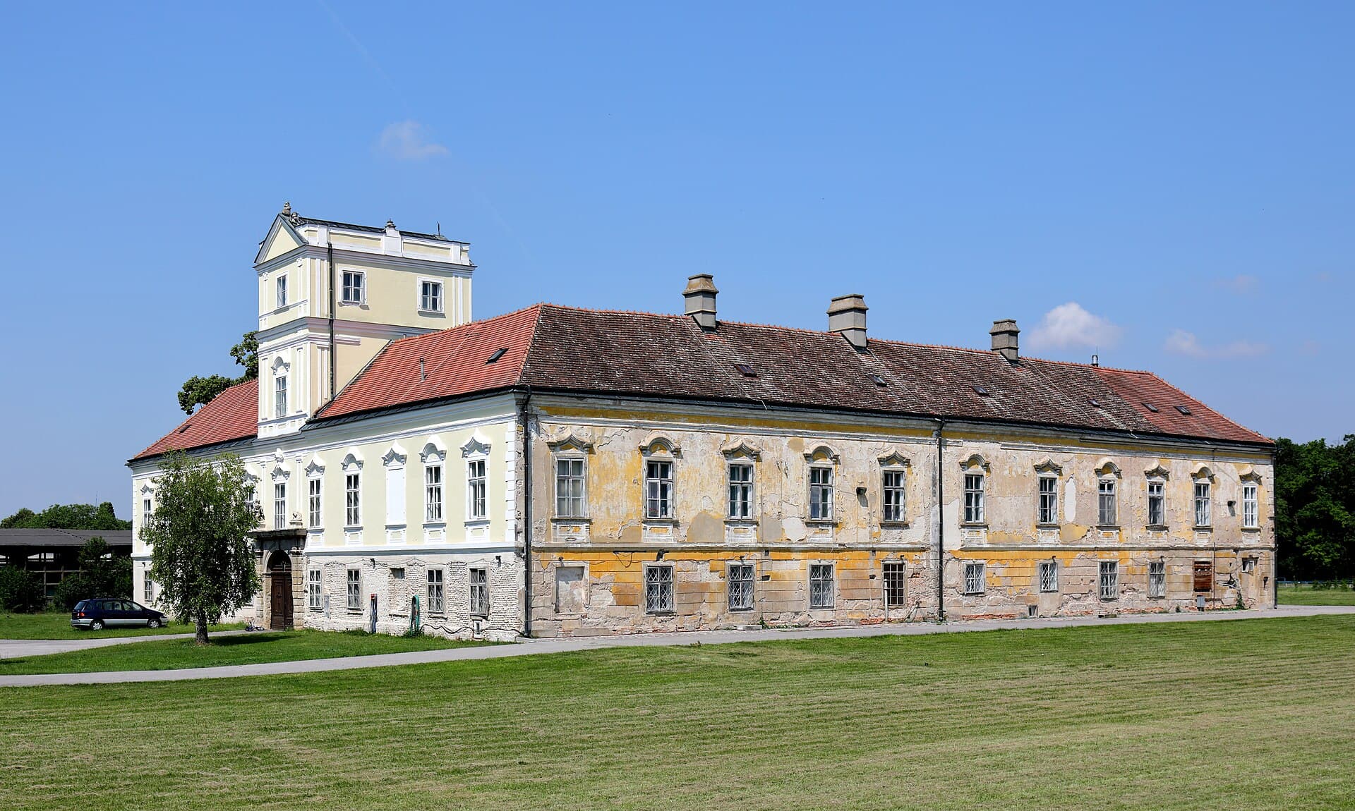 Ortsansicht von Obersiebenbrunn, Niederösterreich