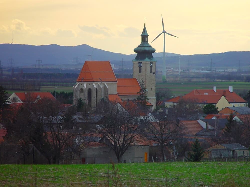 Ortsansicht von Pillichsdorf, Niederösterreich