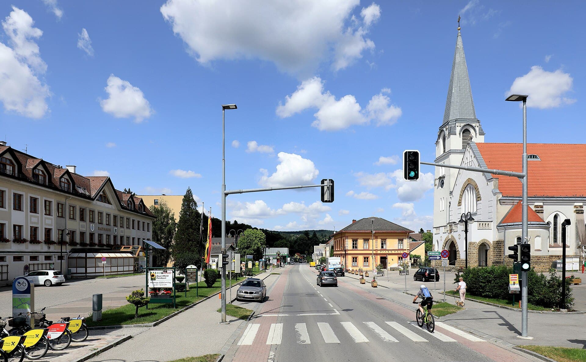 Ortsansicht von Pressbaum, Niederösterreich