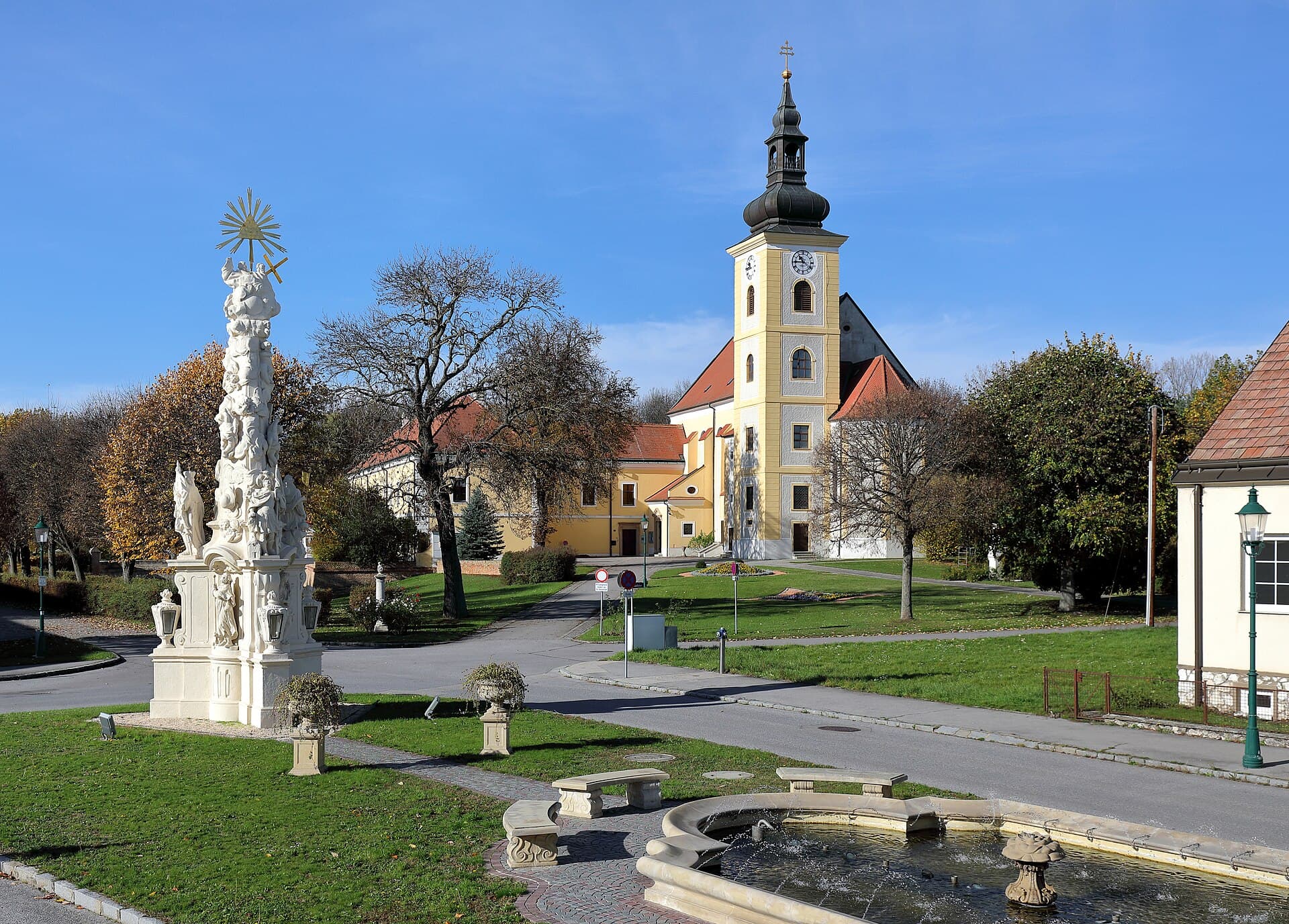 Ortsansicht von Weikendorf, Niederösterreich