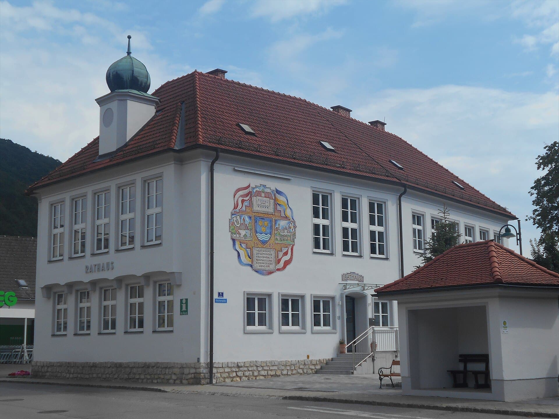 Ortsansicht von Weissenbach an der Triesting, Niederösterreich